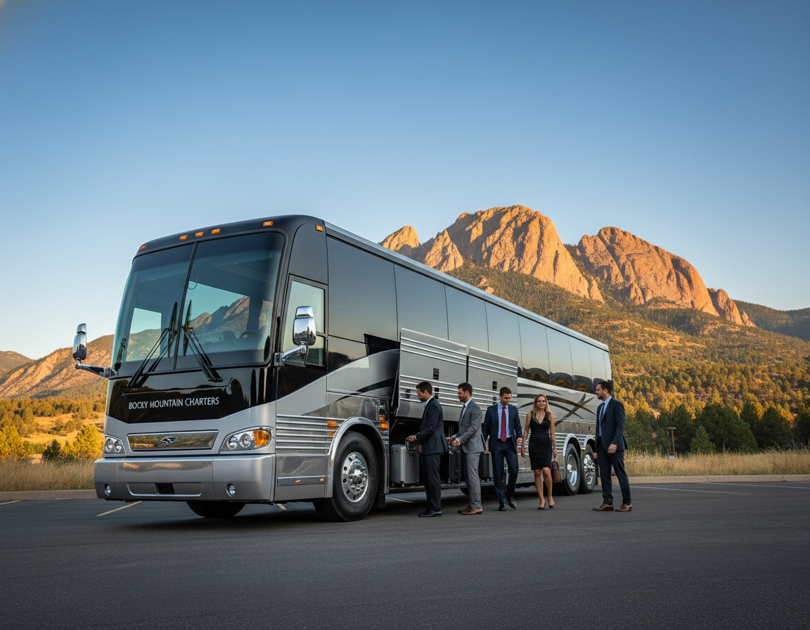 Golden party bus and bus charter