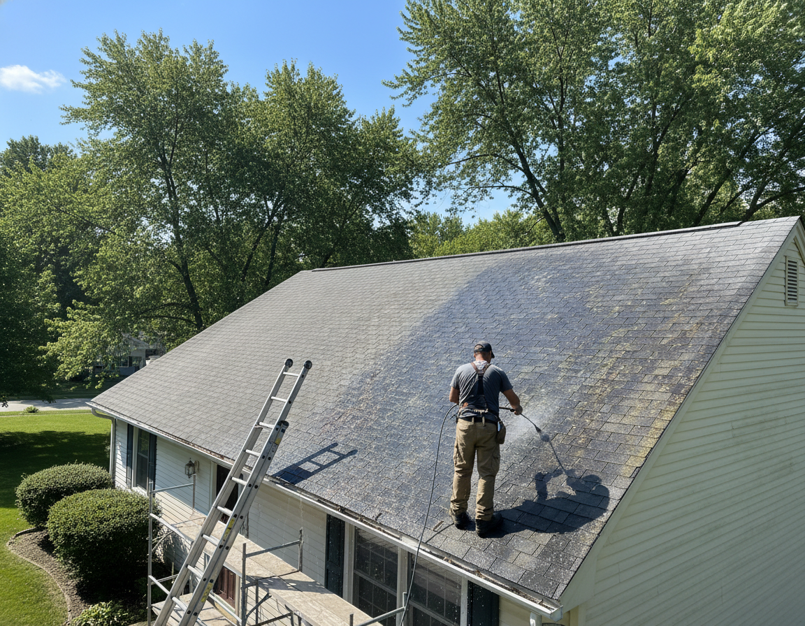 Westerville Roof Washing And Algae Removal