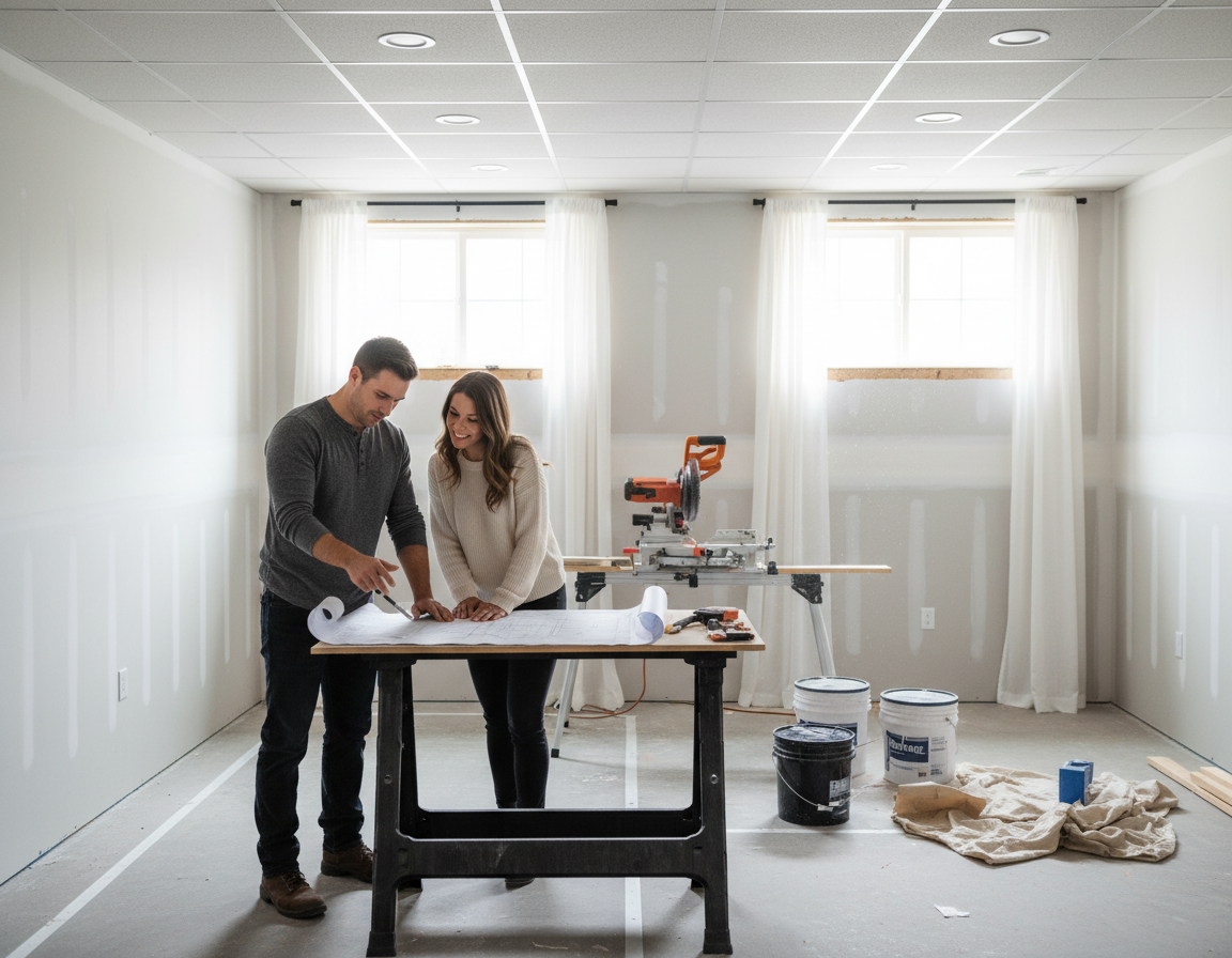 Basement Remodel in Bellevue